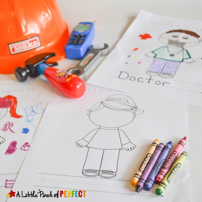 When I Grow Up Activities and Free Printable for Kids