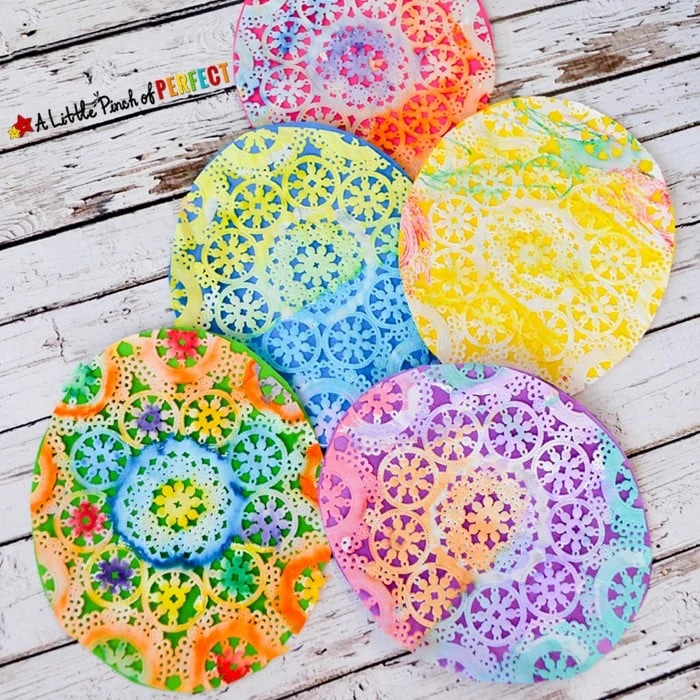 Beautiful Easter Egg Doily Craft 