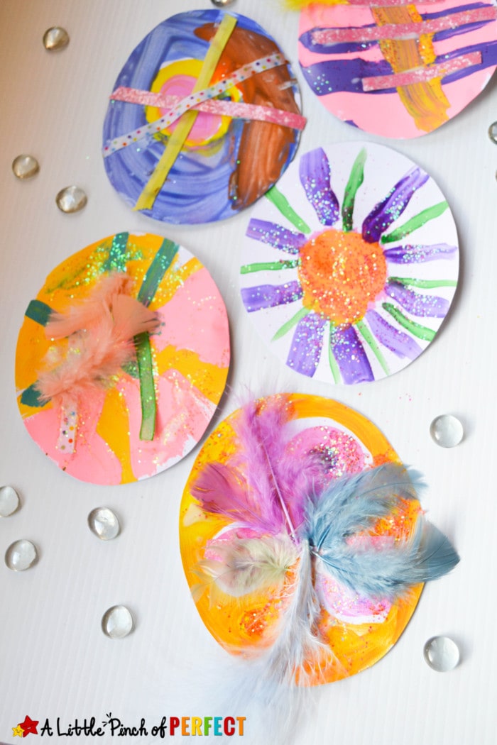 Easter Egg Paper Collage: An easy craft that's all about letting kids enjoy the process of making, creating, and Easter decorating using supplies from your craft closet.
