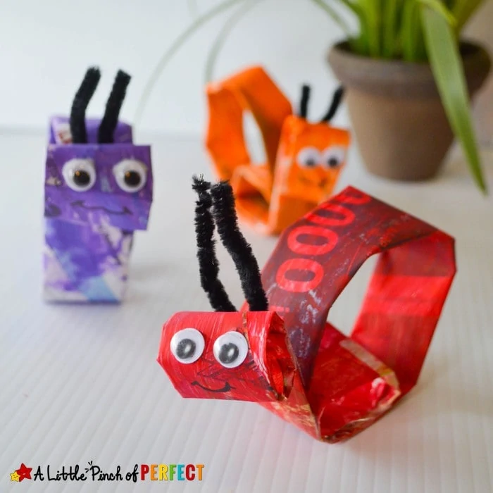 Spiral Snail Newspaper Kids Craft: An easy craft for kids to paint and create