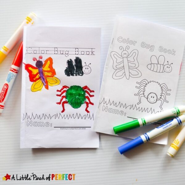 Color The Bug Free Printable Emergent Reader Book A Little Pinch Of