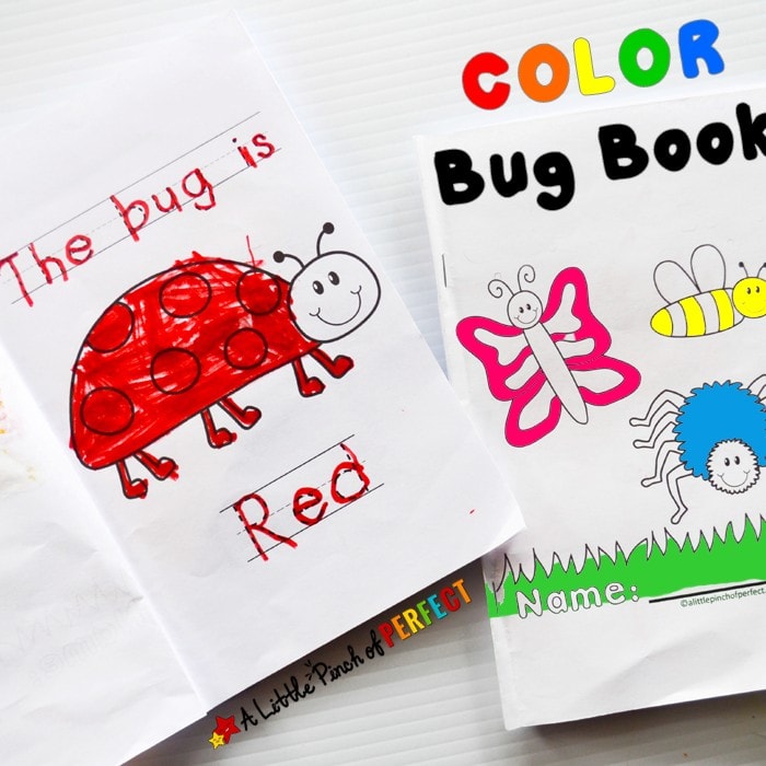 Color The Bug Free Printable Emergent Reader Book