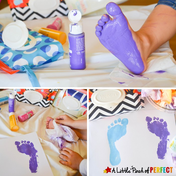 Handprint and Footprint Flowers and Vase Craft: an adorable gift for kids to make and give on Mother’s Day (don’t forget grandma too :)