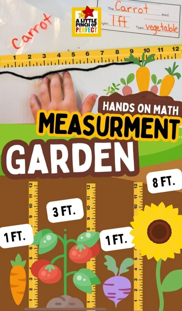 Measurement Garden Spring Math Activity for Kids 