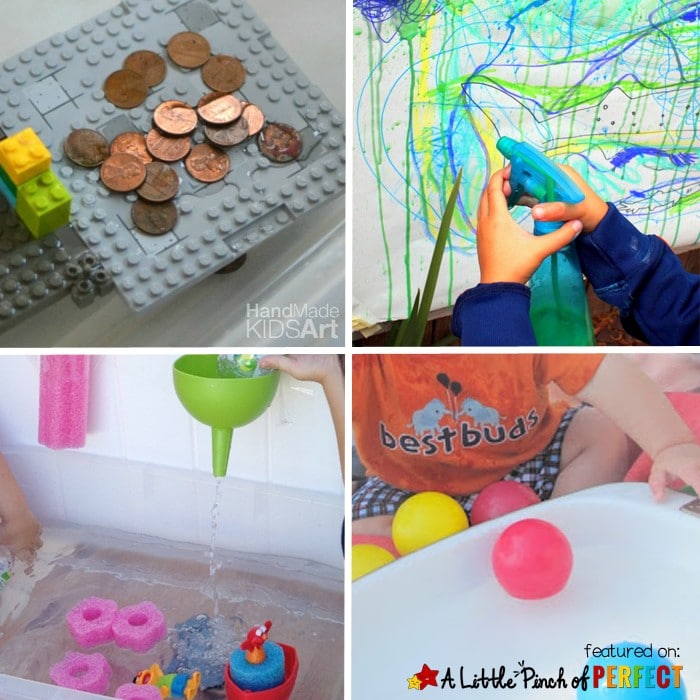 Cool Ways for Kids to Play with Water: With these 12 activities, kids can choose from a wide variety of topics including art, music, science, the abc's, and just plain fun--there is something for everyone to enjoy this summer! (summer, water play)