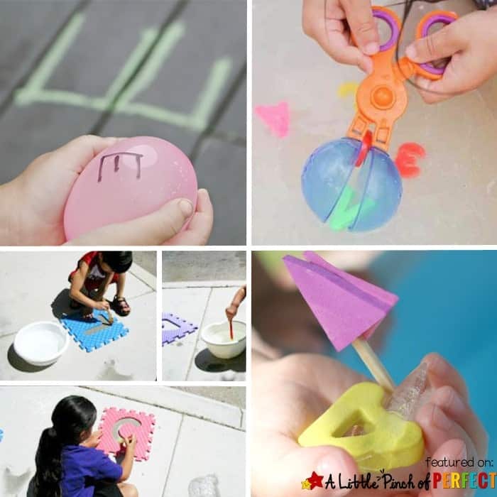 Cool Ways for Kids to Play with Water: With these 12 activities, kids can choose from a wide variety of topics including art, music, science, the abc's, and just plain fun--there is something for everyone to enjoy this summer! (summer, water play)
