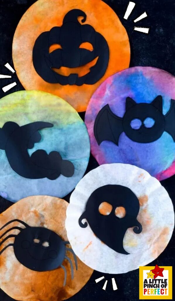 Make a fun Halloween Shadow Suncatcher Craft with your kids using our FREE template! This easy Halloween craft is perfect for preschool, kindergarten, and elementary kids.