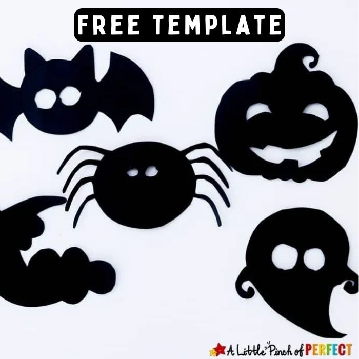 Make a fun Halloween Shadow Suncatcher Craft with your kids using our FREE template! This easy Halloween craft is perfect for preschool, kindergarten, and elementary kids.