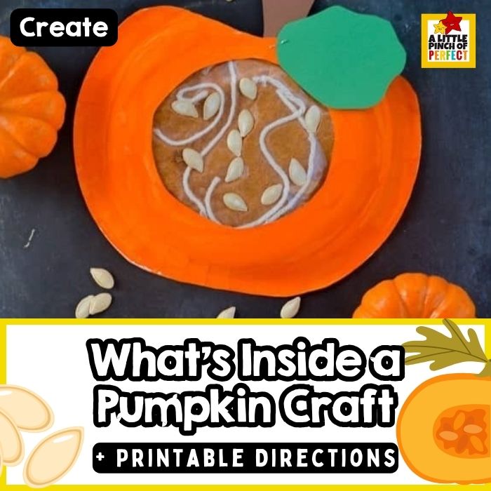 Learning about What&rsquo;s Inside a Pumpkin Paper Plate Kids Craft