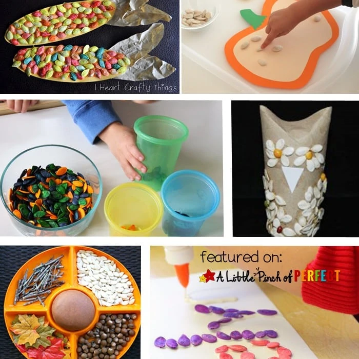 Pumpkin Seed Activities for Kids: Creative ways to craft, play, and learn with pumpkin seeds (Fall. Halloween)