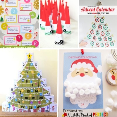 13 Free Printable Christmas Advent Calendars for Kids