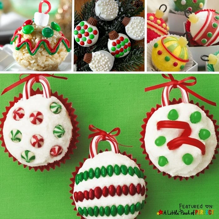 35 Easy and Cute Holiday Treats to Enjoy at Your Christmas Party: The list includes winter favorites like snowflakes, penguins, and snowmen as well as traditional Christmas ideas like Santa, Rudolph, Christmas trees, and ornaments. They are easy to make so kids could help make them too. 