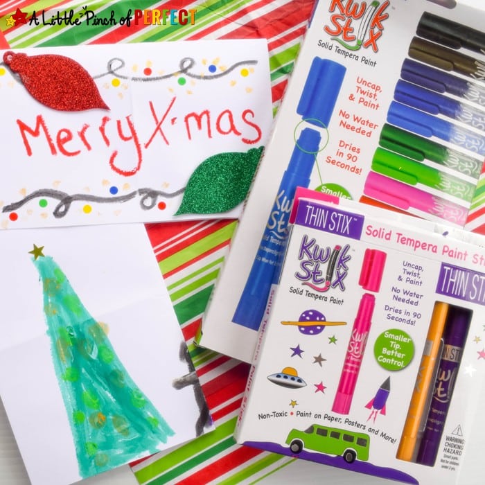 How to Make Cute and Quick Christmas Cards with the Kids: This will come in handy when you realize your list of people who need cards keeps growing because you don't want to forget grandma and grandpa, aunts and uncles, cousins, friends, neighbors, teachers--and the list goes on and on...