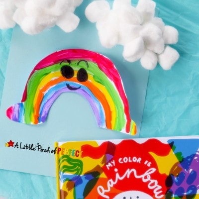 Rainbow Color Painting Craft and Book Activity for Kids