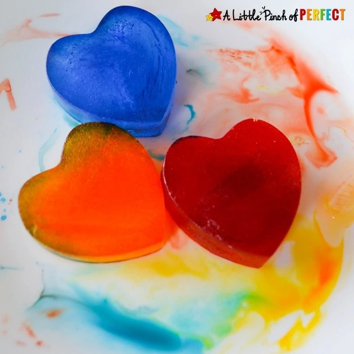 Valentine's Day Frozen Heart Color Mixing Activity