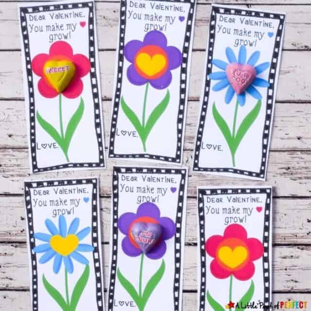 You Make My Heart Grow Free Valentine Printable for Kids - A Little ...
