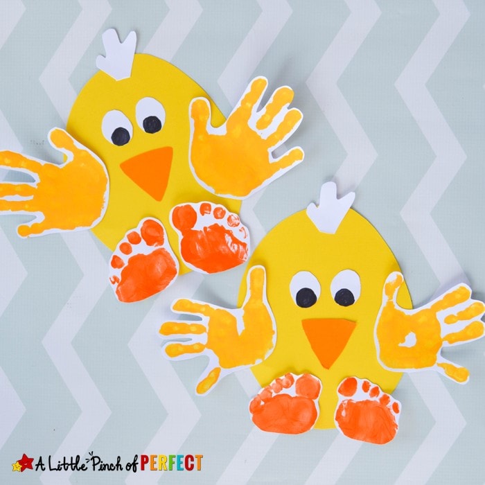Handprint Chick: Easy Spring and Easter Craft for Kids - A Little Pinch of  Perfect