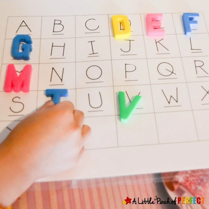 ABC Easter Egg Alphabet Hunt for Kids: Send kids on an Easter Egg hunt to help them learn their letters. It's amazing how motivating a little plastic egg can be! (Preschool, Kindergarten, Toddler)