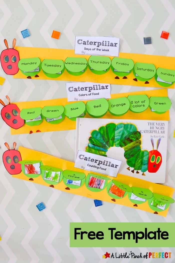 The Hungry Catterpillar Printabe Free Stick Puppets To Support