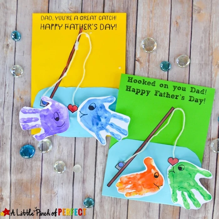 Happy Father’s Day Handprint Fish Craft and Free Template