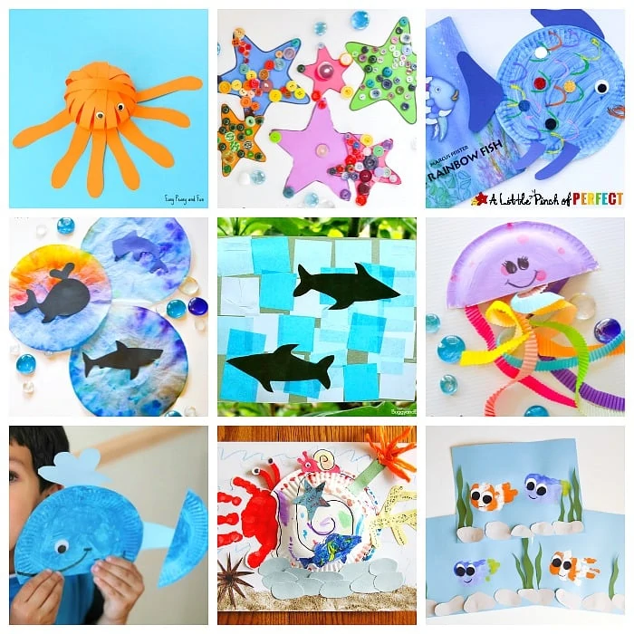 a great list of Ocean Activities for Kids! It includes sensory ocean activities, super fun ocean crafts, amazing ocean printables and even ocean educational ideas.