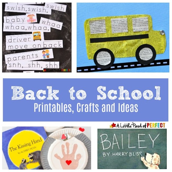 Back to School Printables, Crafts and Ideas
