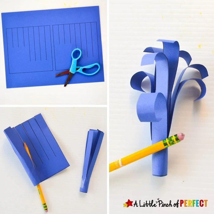 Kids learn about Blue Whales as they make a cute paper bag craft using our free template. They can also watch a video and do a hands on activity to learn how blue whales eat.
