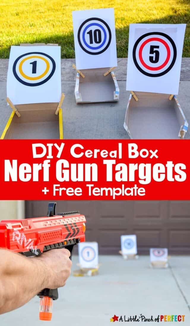 DIY Nerf Gun Targets and Free Template - A Little Pinch of Perfect