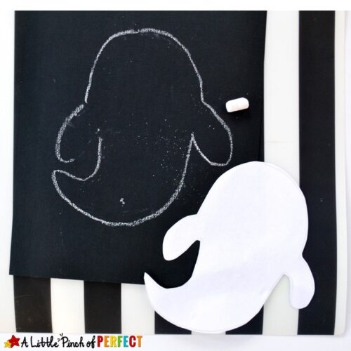 Glowing Ghost Craft with FREE Template for Kids - A Little Pinch of Perfect