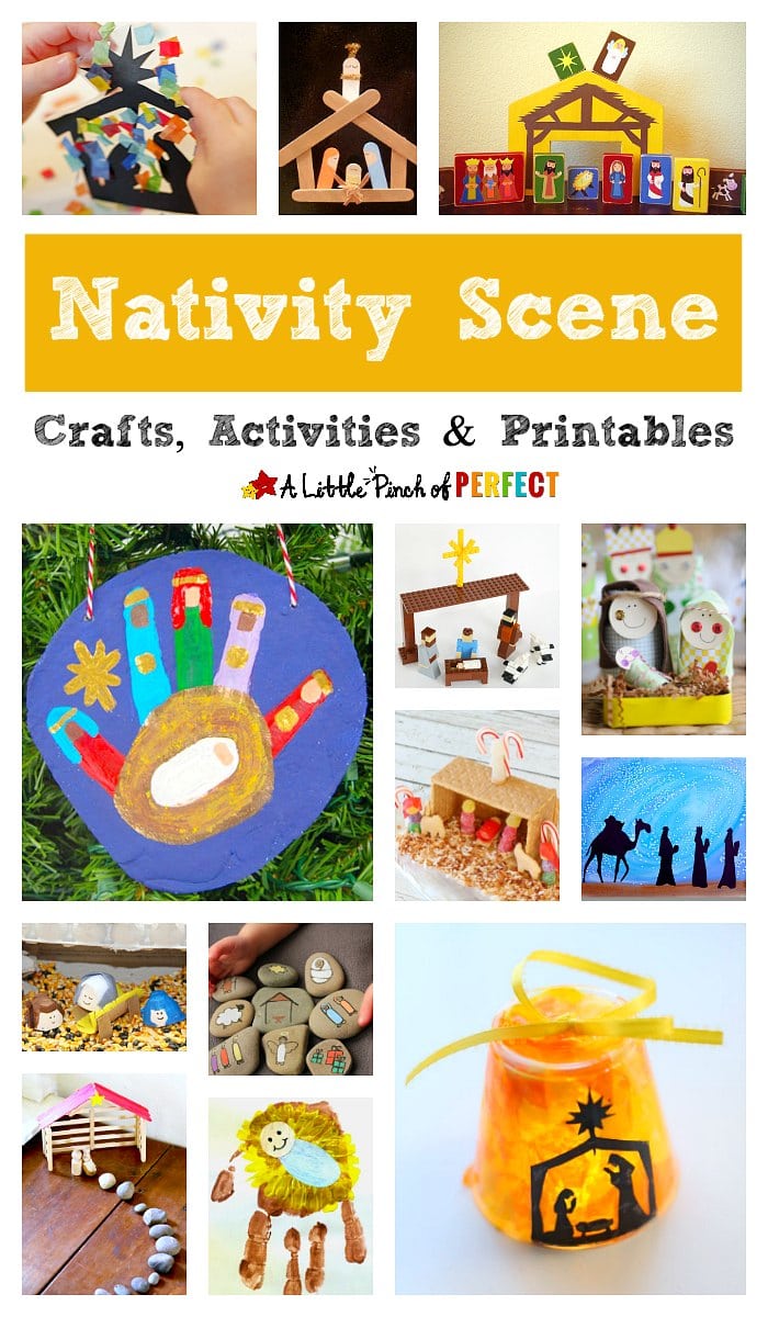 My Favorite Nativity Scene Crafts, Activities and Printables for Christmas (#crafts #christmas #kidsactivity)