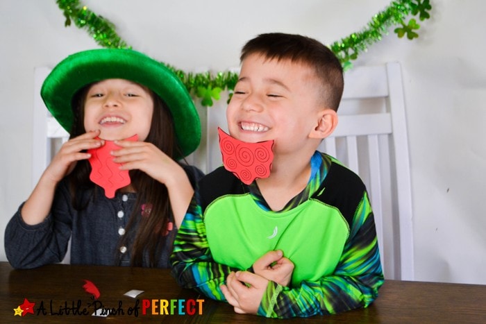 Leprechaun Beard Craft and Free Template for St Patrick's Day: There are 3 types of beards to choose from. Just print them out on colored paper or on white paper and let kids decorate their beard. (#kidscraft #stpatricksday #leprechaun)