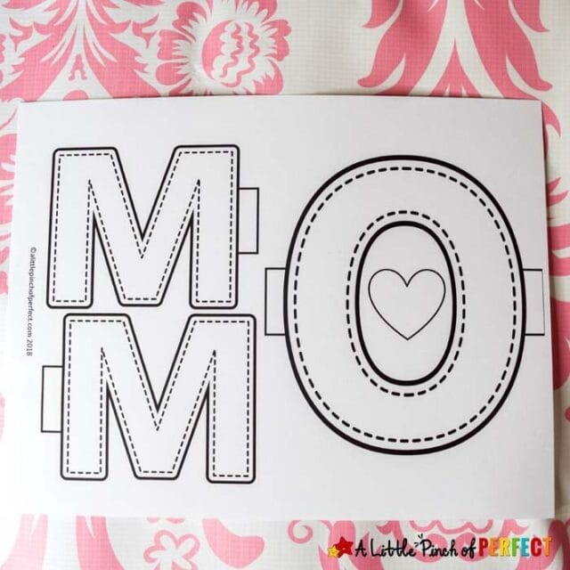 MOM Free Printable Mother's Day Craft for Kids - A Little Pinch of Perfect