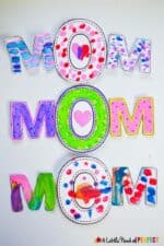 MOM Free Printable Mother's Day Craft for Kids - A Little Pinch of Perfect