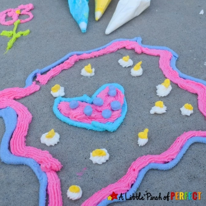 Puffy Sidewalk Paint Recipe with 2 Ingredients
