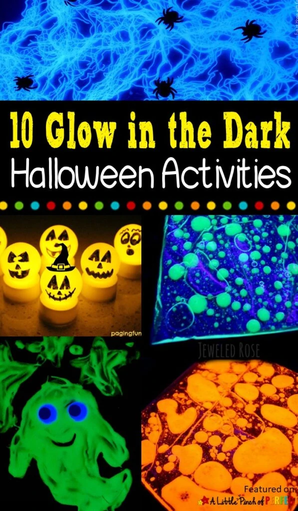 10 Fantastic Glow in the Dark Halloween Kids Activities (#halloween #kidsactivities #glowinthedark)