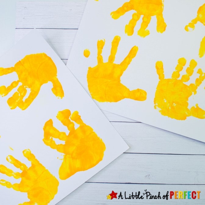 Father's Day Emoji Handprint Craft and Free Template: A cute and easy craft for kids to make for their Dad. (#fathersday #kidscraft #craft)
