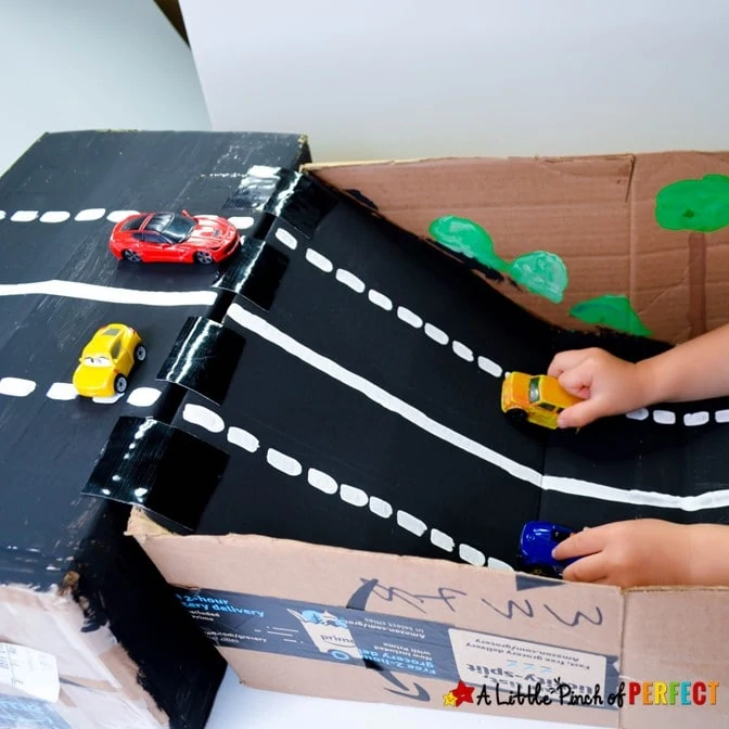How to Make a Cardboard Box Car Ramp