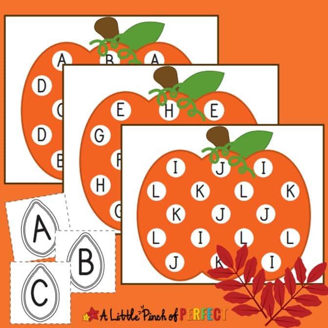 Pumpkin Letter Match: Free Printable Kids Activity