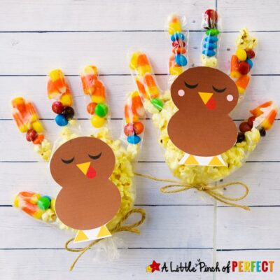 Thanksgiving Turkey Treat Bags for Kids and Free Template