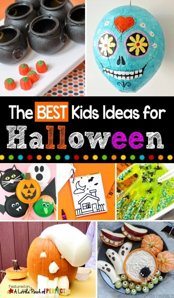 The Best Halloween Kids Activities: Find your next favorite Halloween activity for kids to do at home or school parties including games, crafts, free printables, and more. #halloween #kidsactivities