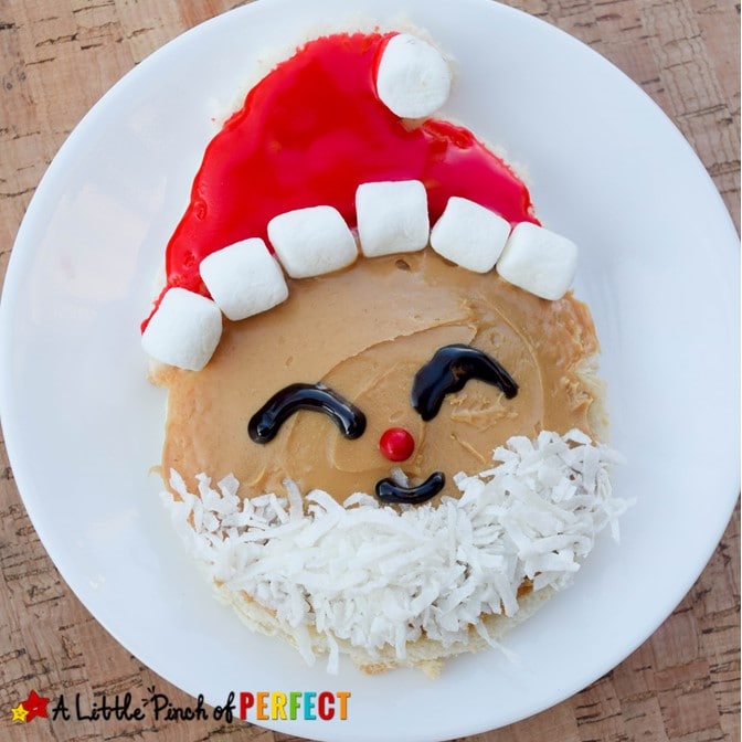 How to Make Santa Toast: Cute Christmas Food for Kids