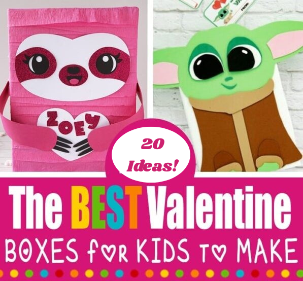 20 Valentine Box Ideas for kids. Great for school, classrooms, homeschool, elementary age children
