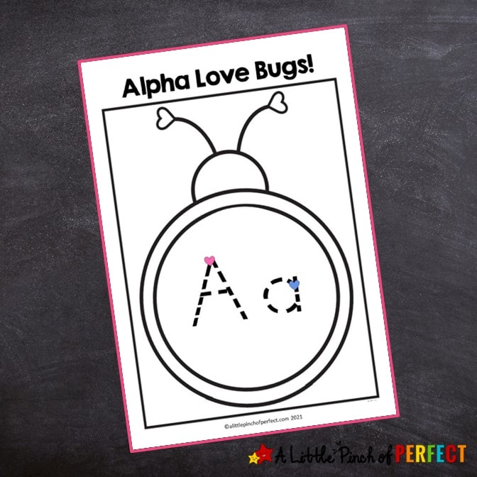 Love Bug Free Printable Valentine Activity Pack: Kids will LOVE the activities in this Love Bug Valentine Activity pack that includes math, language arts, coloring pages, writing, and more! #Valentinesday #kidsactivity #printable #preschool