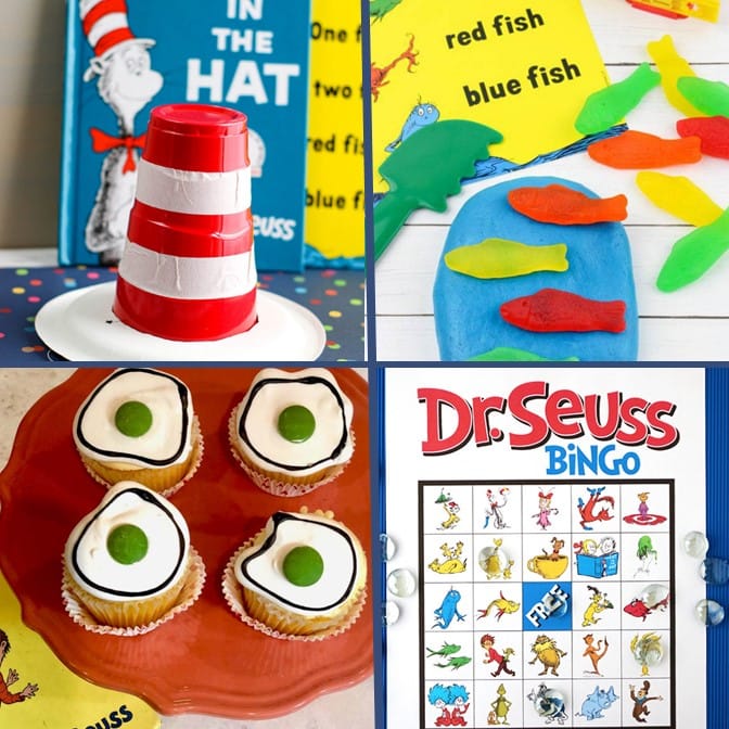You will have so much fun celebrating Dr. Seuss Day with these fun and adorable Dr. Activities, Crafts, and Printables for Kids. Activities include Cat in the Hat, Horton Hears a Who, Green Eggs and Ham, Red Fish Blue Fish, and more.  