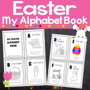 Easter ABC Alphabet Handwriting Book Printable Activity