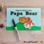 Papa Bear Handprint Father's Day Free Craft Template