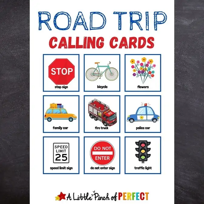 Make driving in the car fun for your kids and the whole family with this free printable Road Trip Bingo Game. Check out the directions for 2 ways to play and how to set up the game so you can play more than once. #kidsactivity #roadtrip #printable