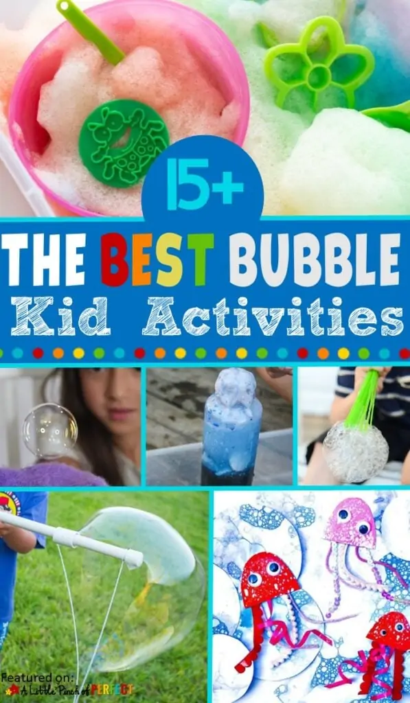 The Best Bubble Activities for Kids Outdoor and Indoor Play #kidactivities #summerfun #bubbles