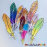 Paper Feather Craft and Free Template - A Little Pinch of Perfect