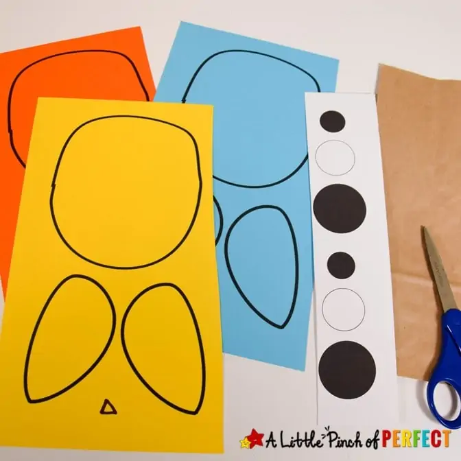 Paper Bag Owl Craft for Template for Kids